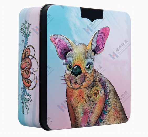 custom bunny suitcase tin