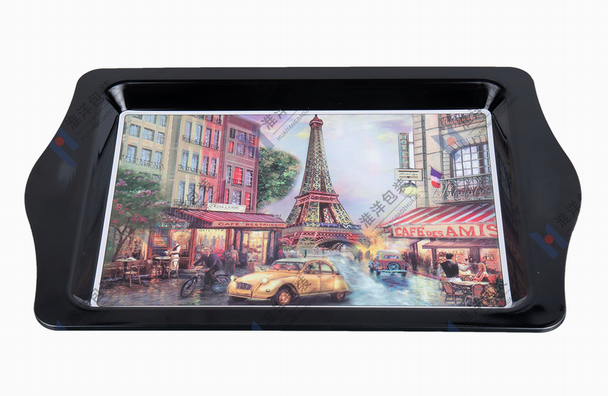 custom scenic tray tin