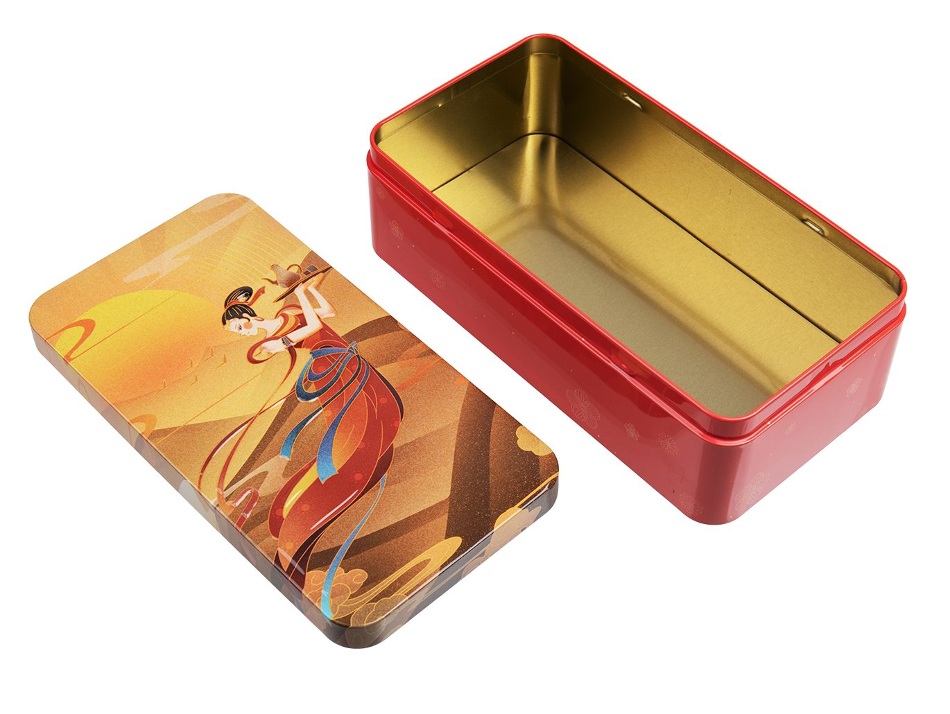 slim chocolate gift tin